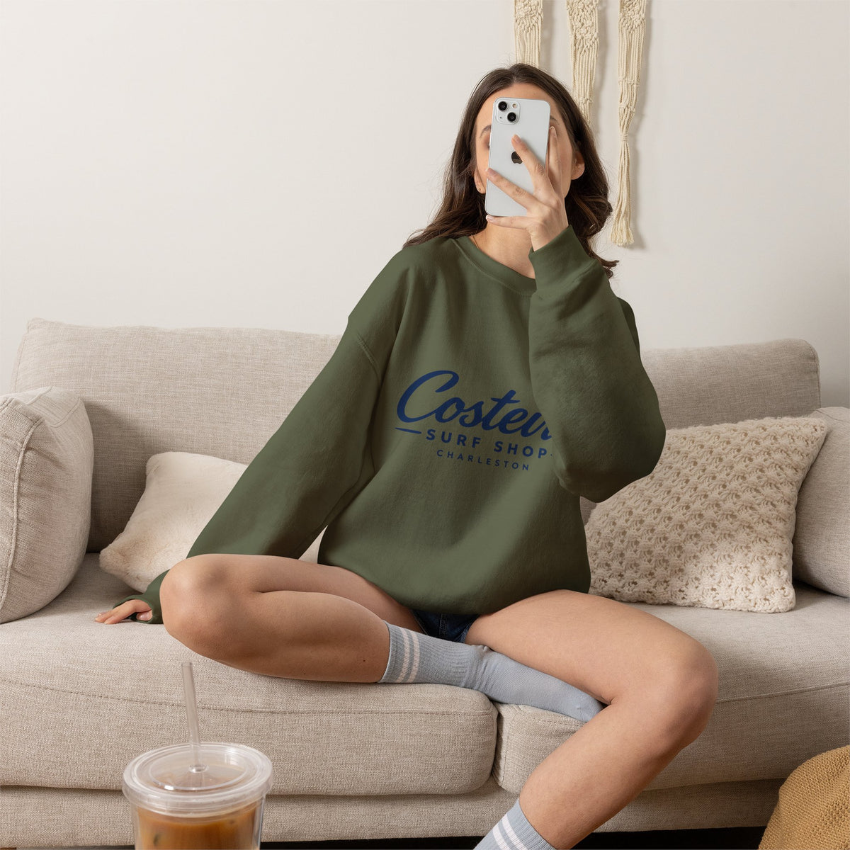 Costeira Surf Shop Crewneck Sweatshirt –