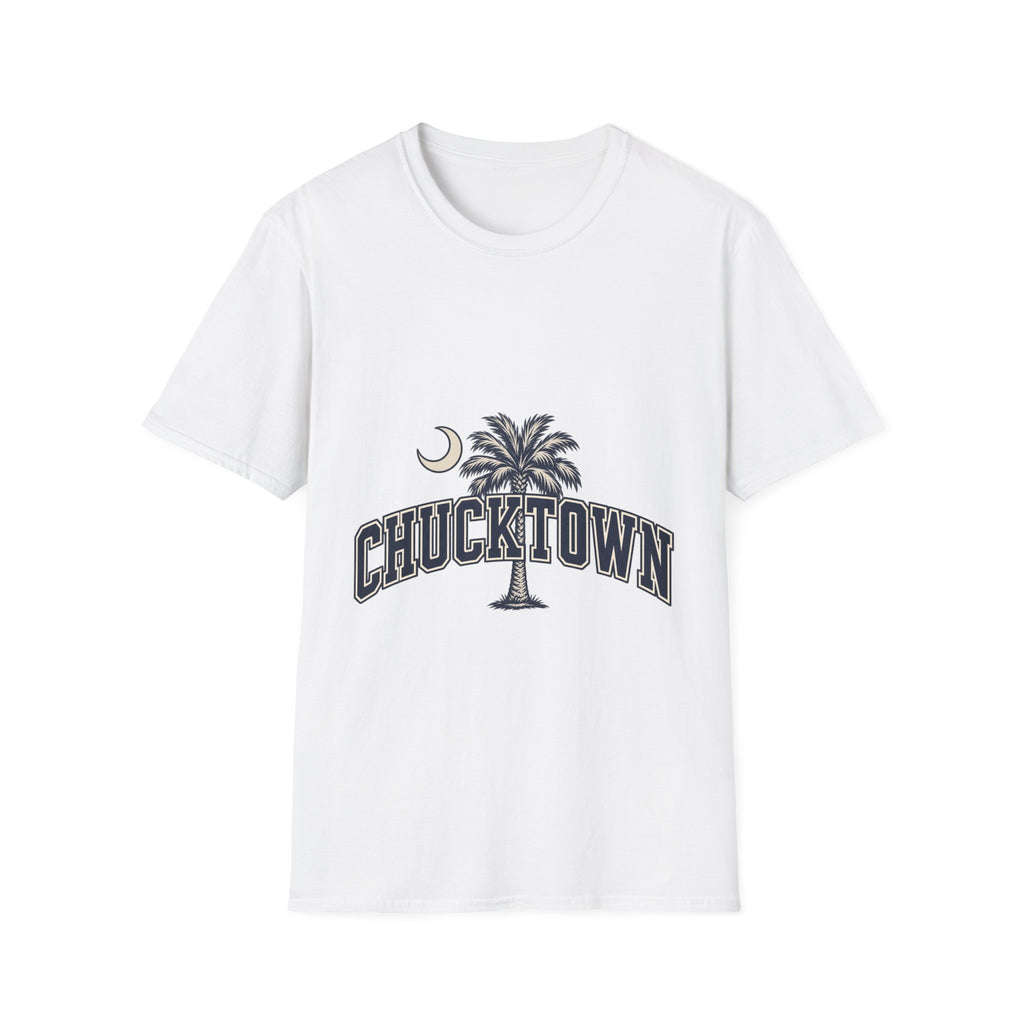 Chucktown Palm T-Shirt — Charleston Vintage Moon Graphic Tee