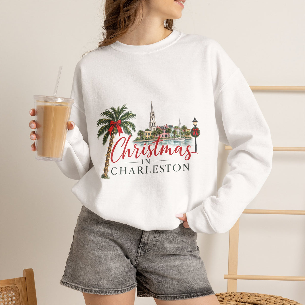 Christmas in Charleston Crewneck Sweatshirt