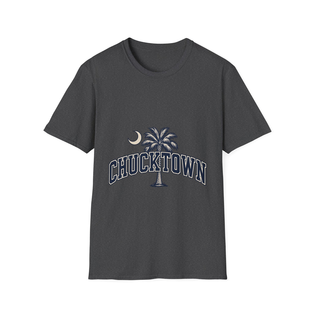 Chucktown Palm T-Shirt — Charleston Vintage Moon Graphic Tee