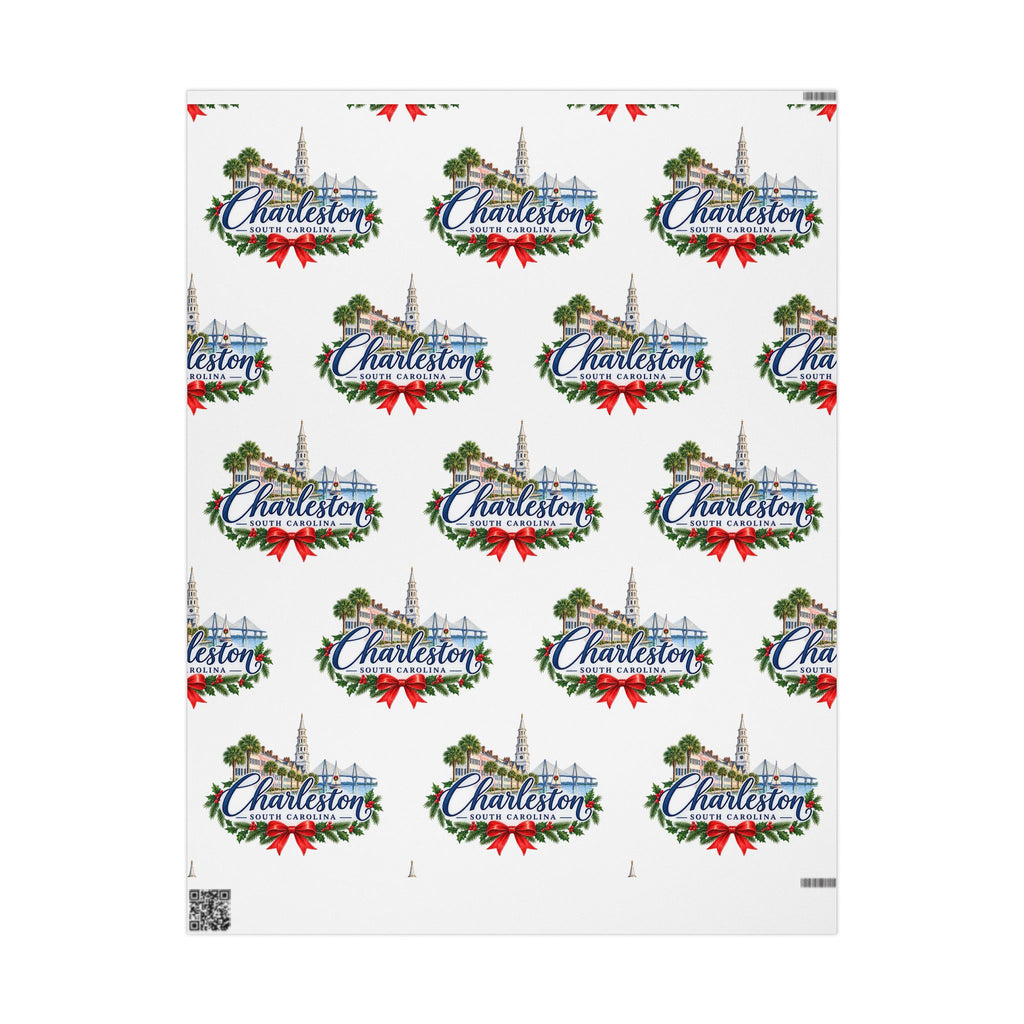 Charleston Holiday Wreath Wrapping Paper