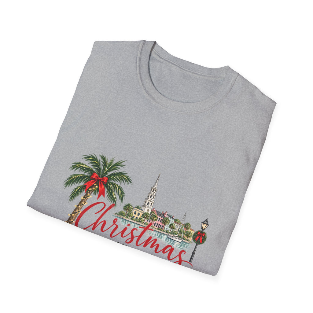 Christmas Charleston Palm Tree T-Shirt