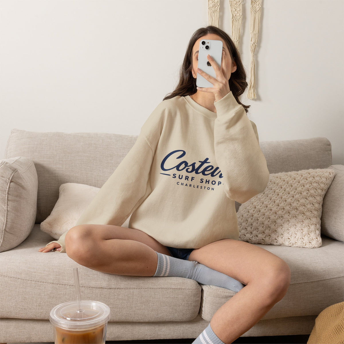 Costeira Surf Shop Crewneck Sweatshirt –