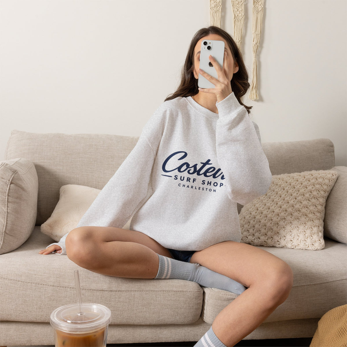 Costeira Surf Shop Crewneck Sweatshirt –