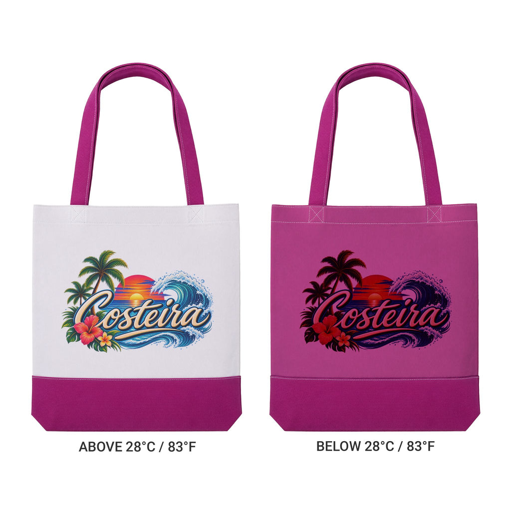 Costeira Thermochromic Tote Bag — Color-Changing 'Costeira' Beach Sunset Tote