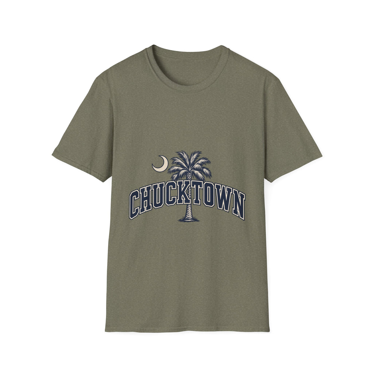 Chucktown Palm T-Shirt — Charleston Vintage Moon Graphic Tee