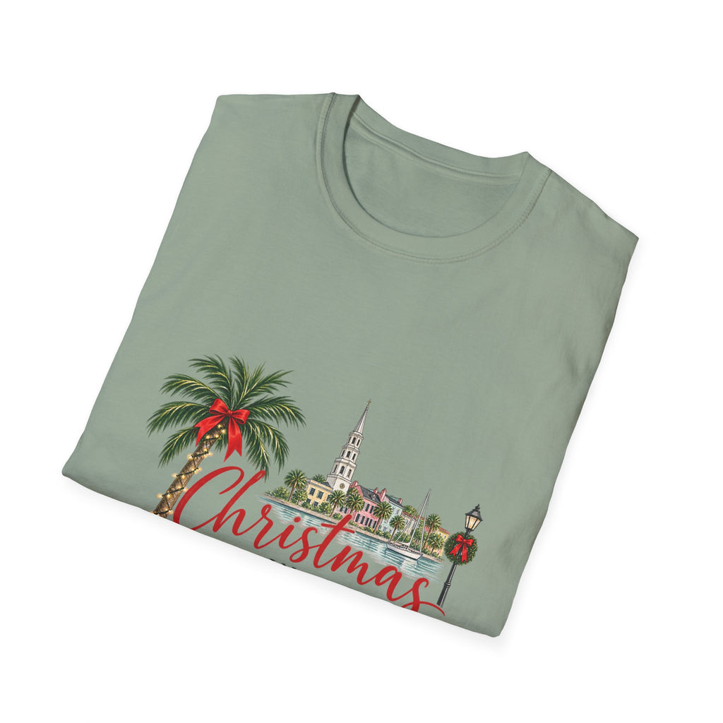 Christmas Charleston Palm Tree T-Shirt