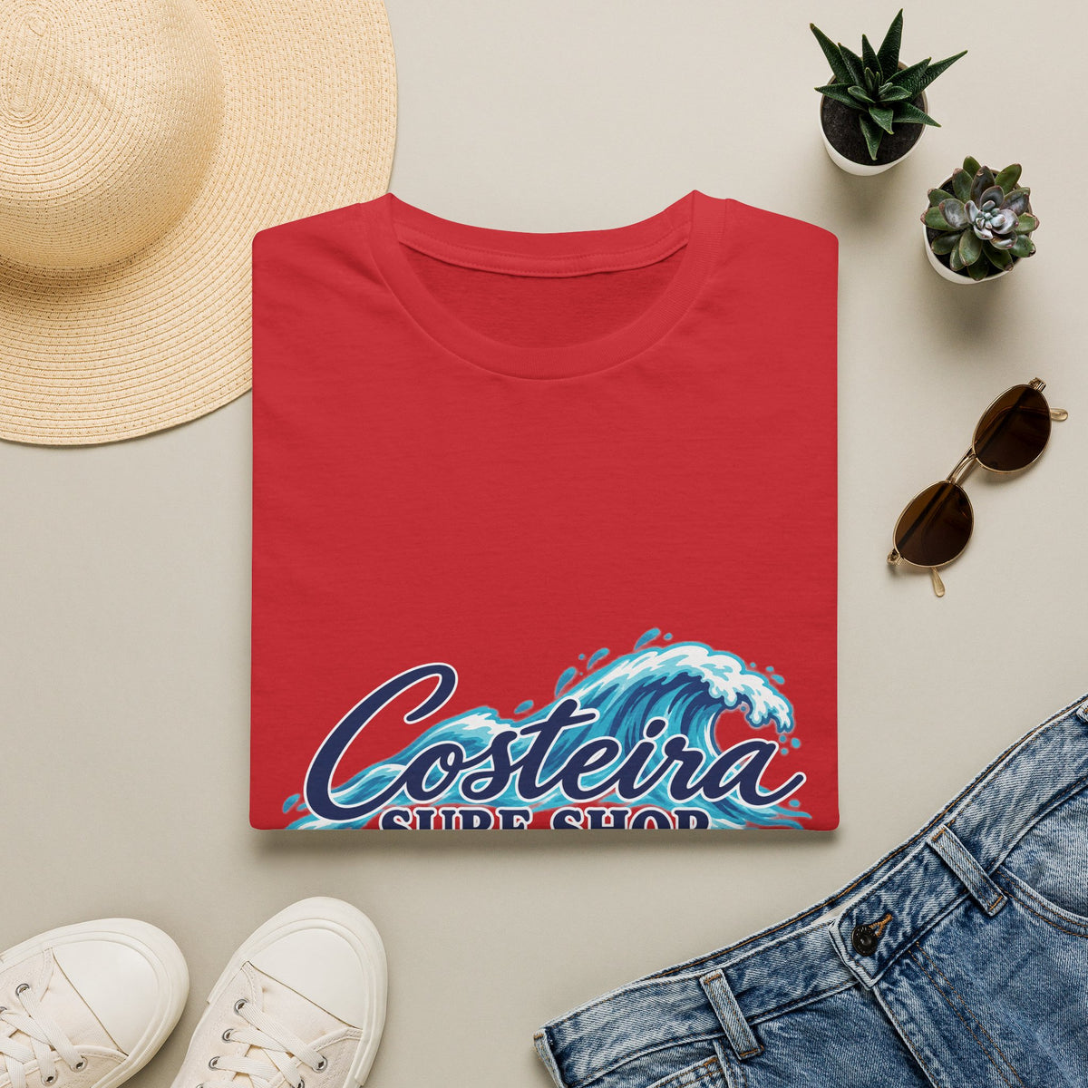 Costeira Surf Shop T-Shirt — Coastal Wave Surf Tee