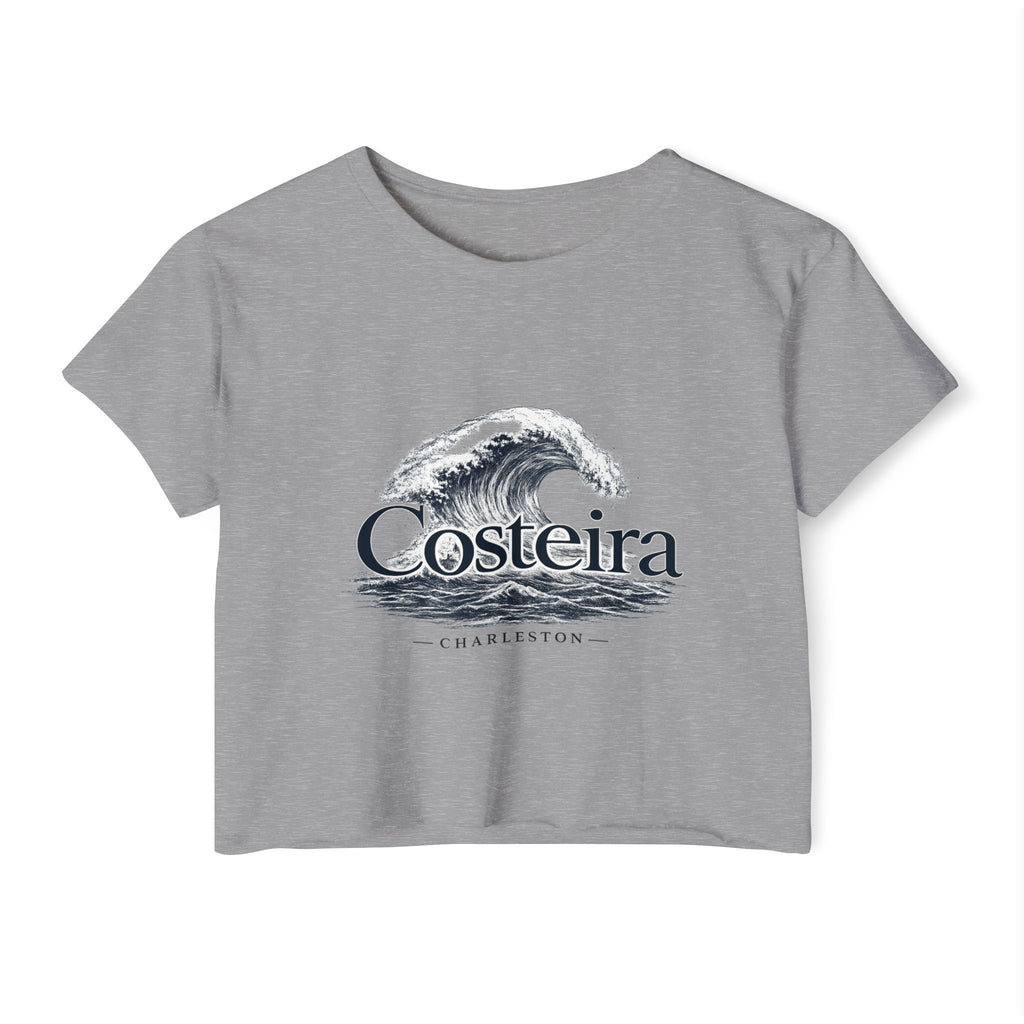 Costeira Charleston Wave Crop Top — Women's Festival Beach Tee