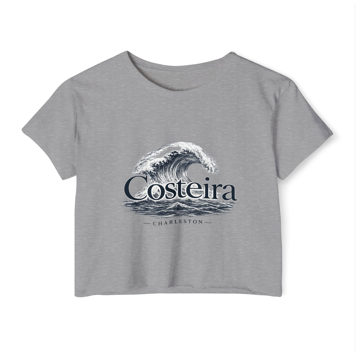 Costeira Charleston Wave Crop Top — Women's Festival Beach Tee