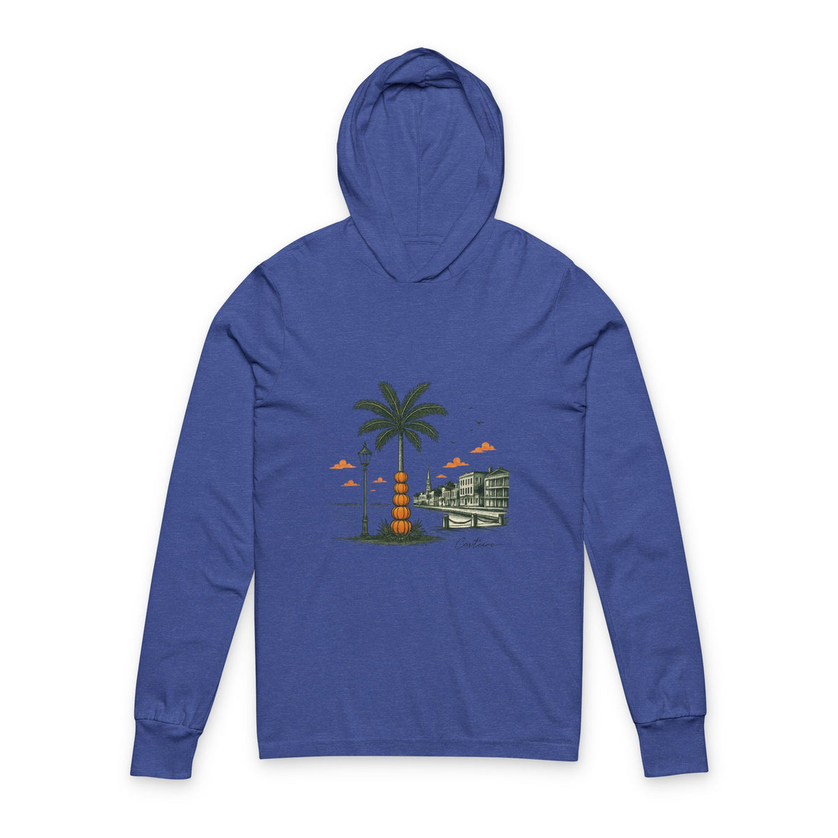 Halloween Palm Tree Beach Hoodie Long Sleeve Tee —Charleston Battery