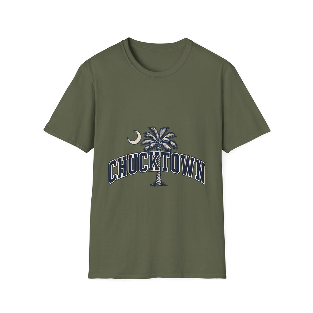 Chucktown Palm T-Shirt — Charleston Vintage Moon Graphic Tee