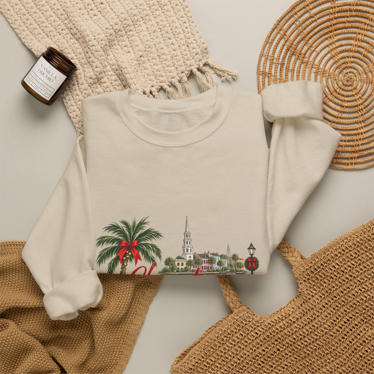 Christmas in Charleston Crewneck Sweatshirt