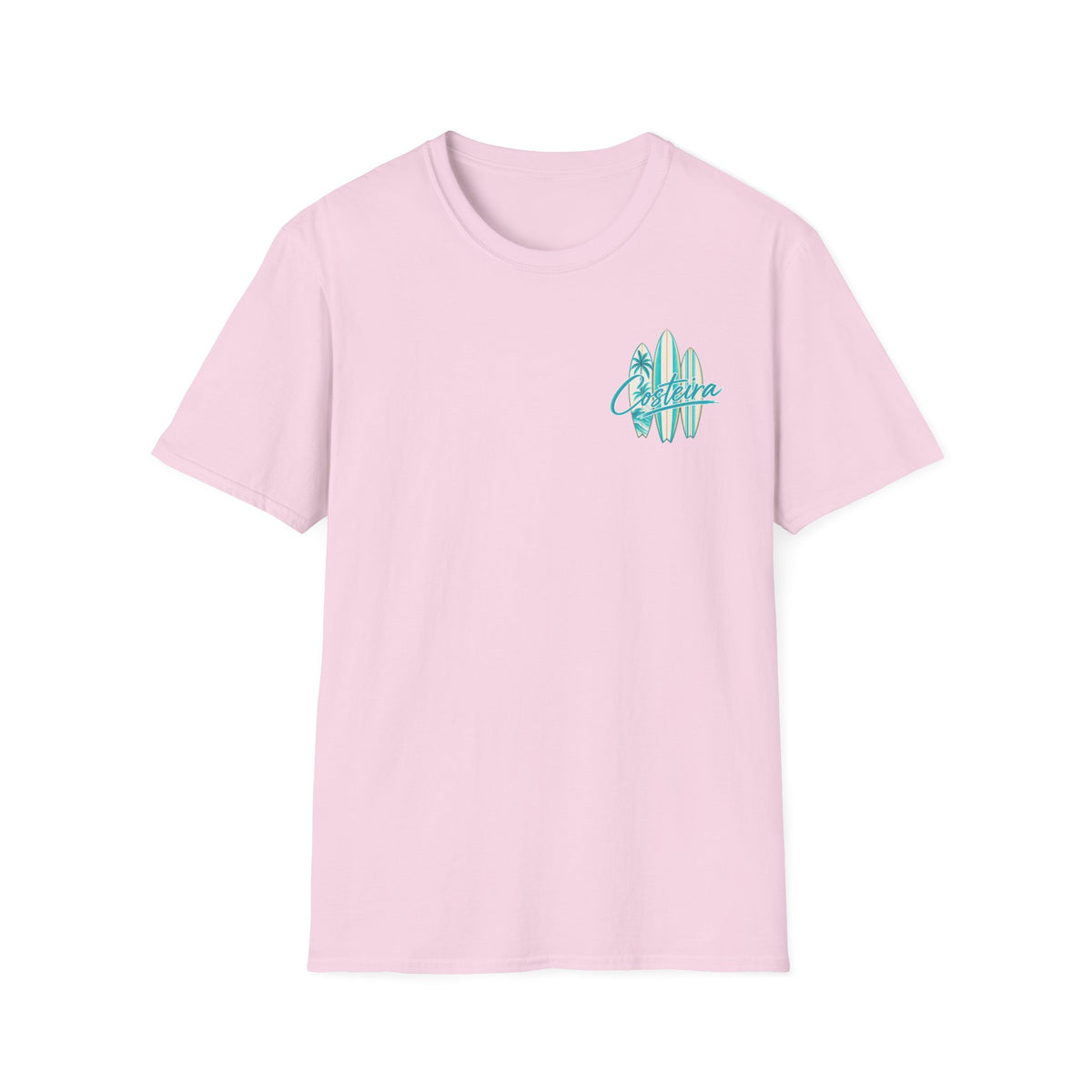 Costeira Surfboard Graphic T-Shirt — Tropical Beach Vibes