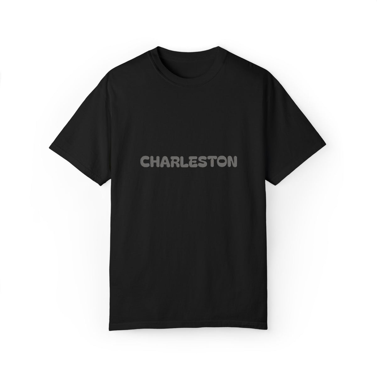 Charleston Puff Print Retro Text T‑Shirt