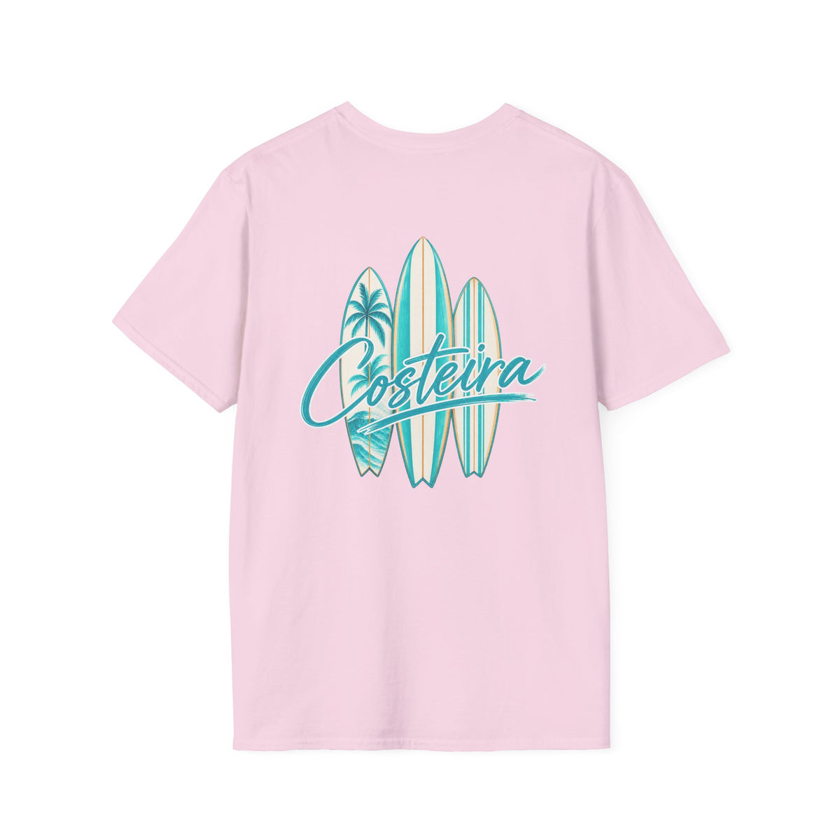 Costeira Surfboard Graphic T-Shirt — Tropical Beach Vibes