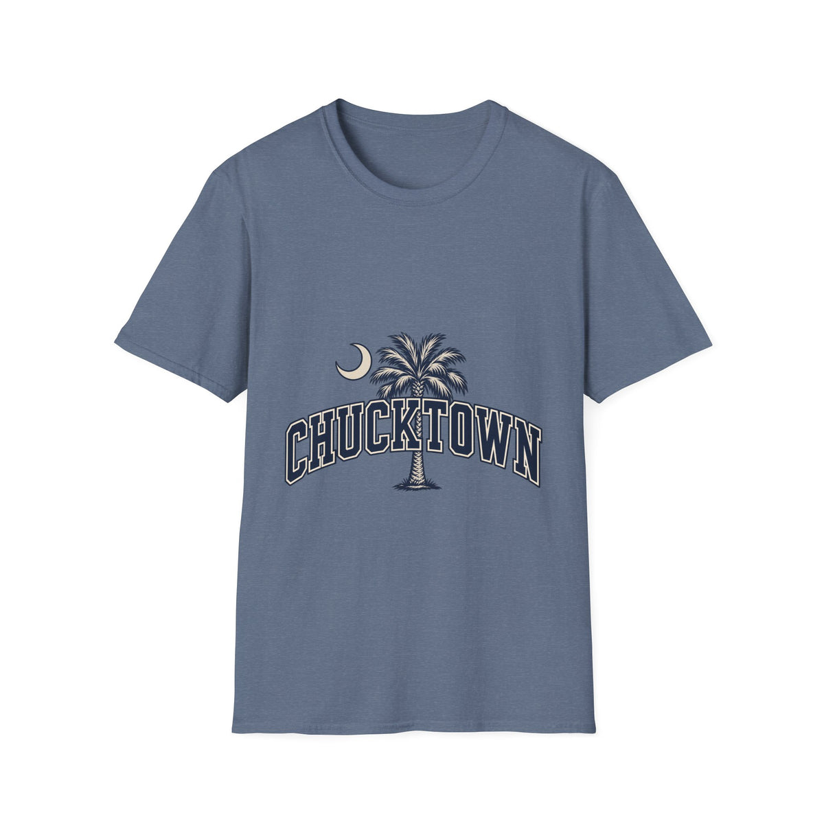 Chucktown Palm T-Shirt — Charleston Vintage Moon Graphic Tee