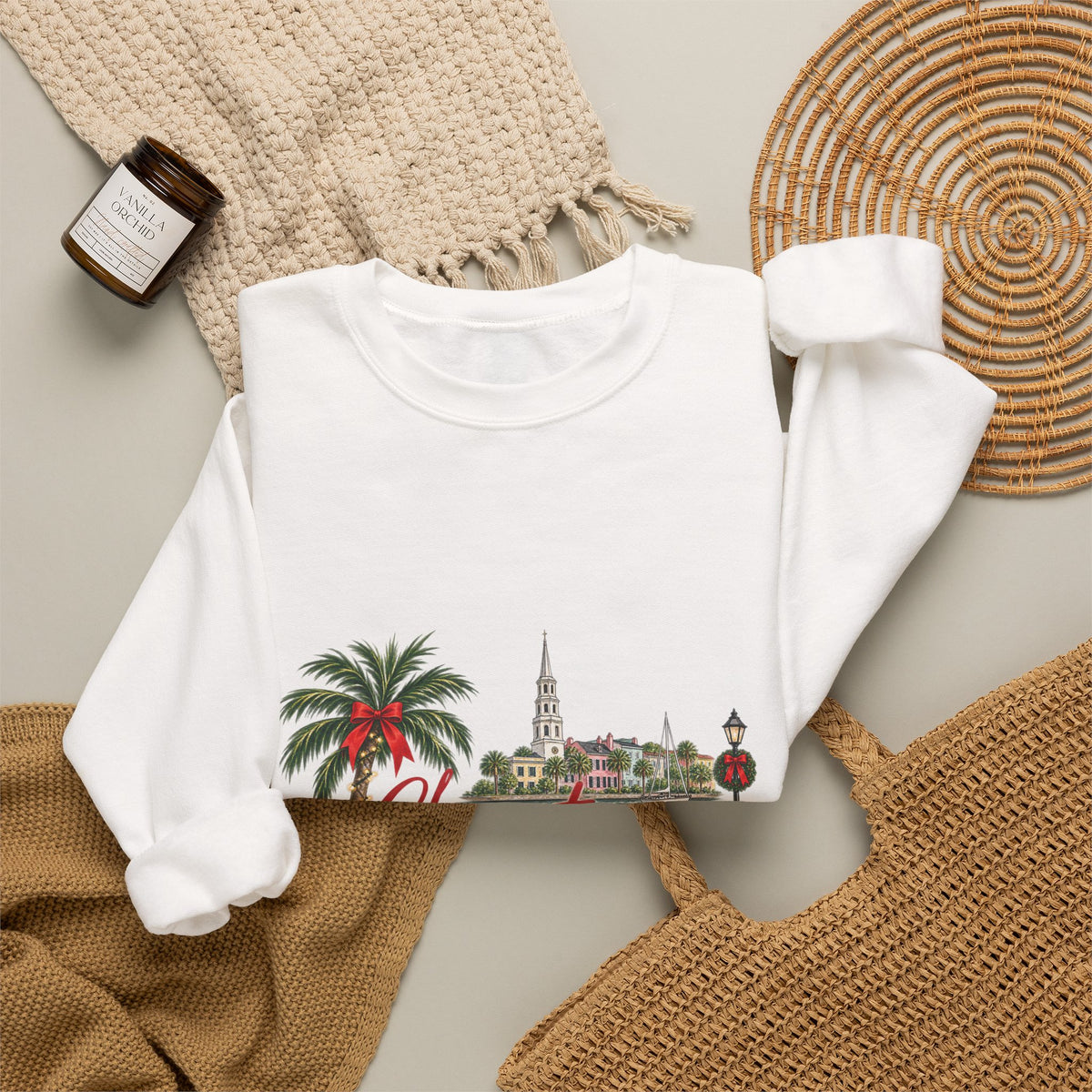 Christmas in Charleston Crewneck Sweatshirt