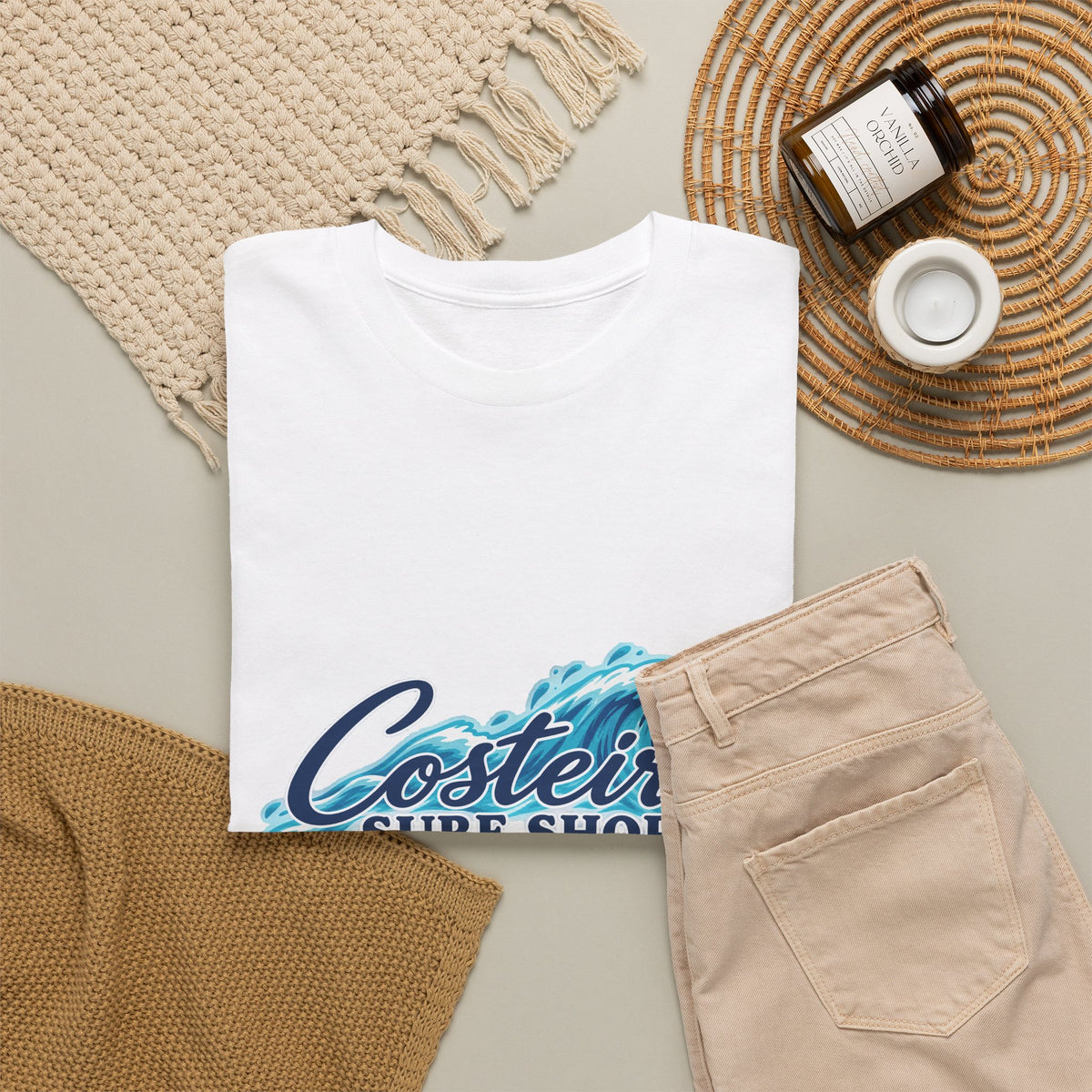 Costeira Surf Shop Charleston T-Shirt — Coastal Wave Beach Tee