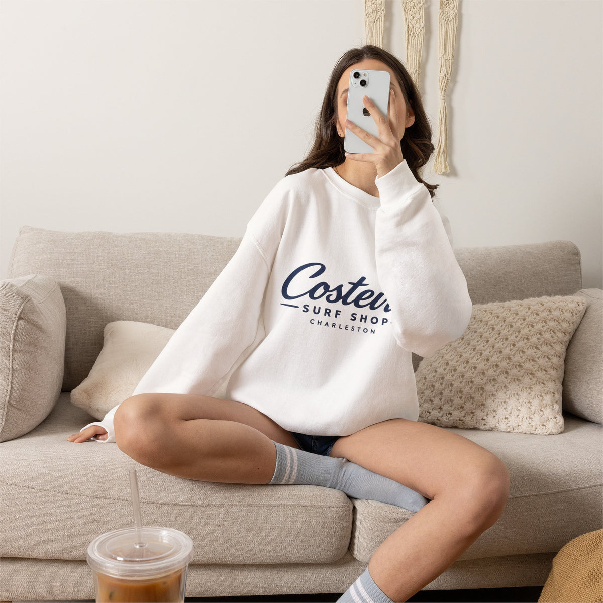 Costeira Surf Shop Crewneck Sweatshirt –