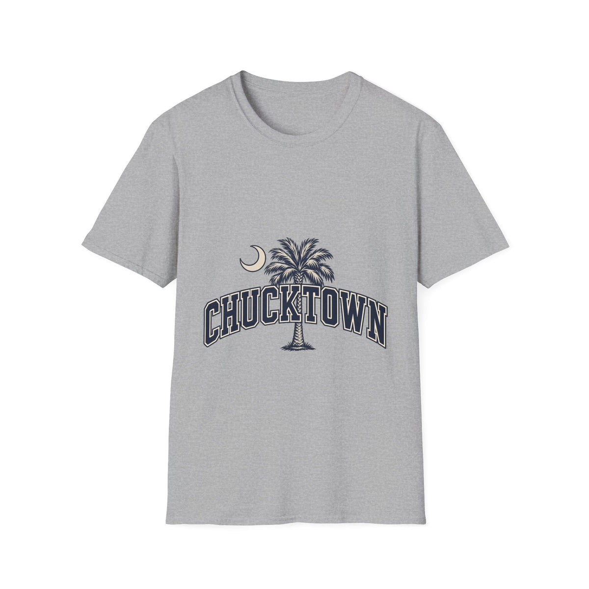 Chucktown Palm T-Shirt — Charleston Vintage Moon Graphic Tee