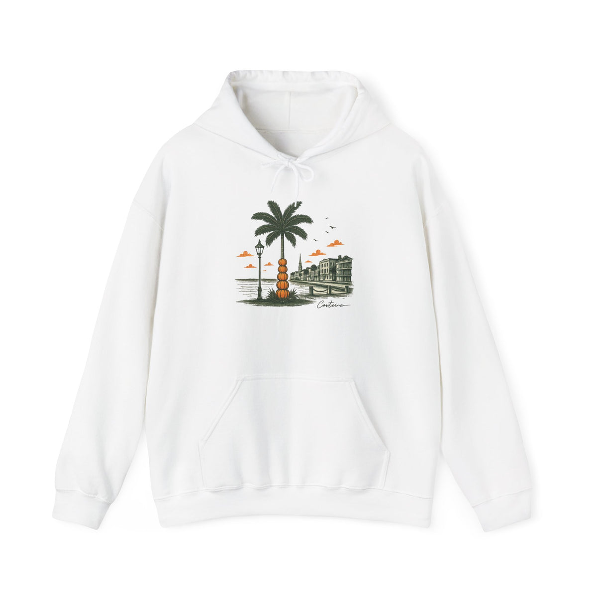 Hoodie - Coastal Pumpkin Palm Battery Hoodie