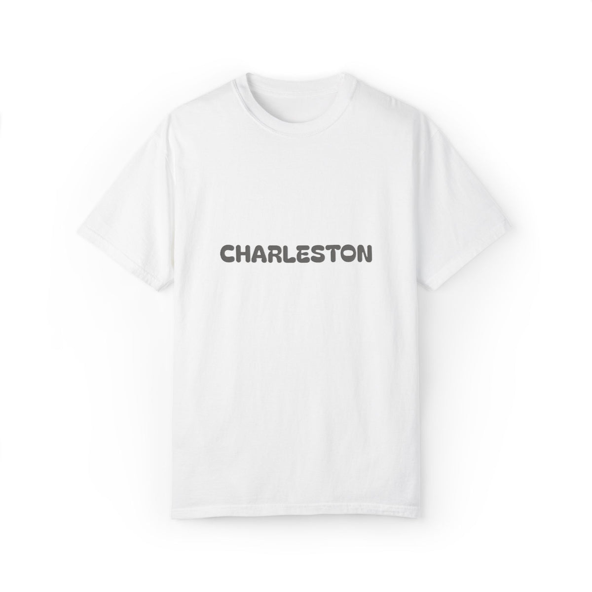 Charleston Puff Print Retro Text T‑Shirt