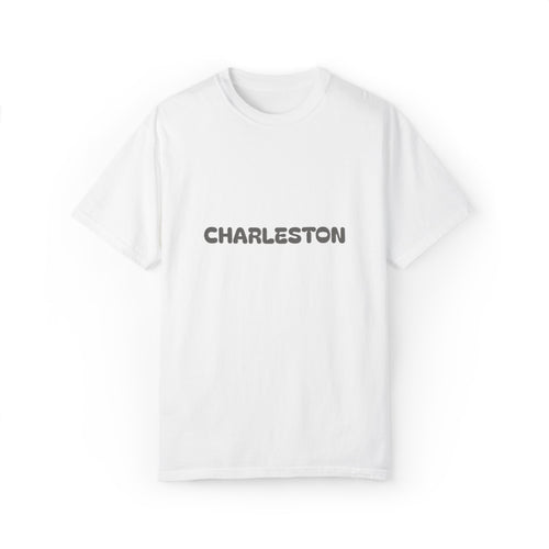 Charleston Puff Print Retro Text T‑Shirt