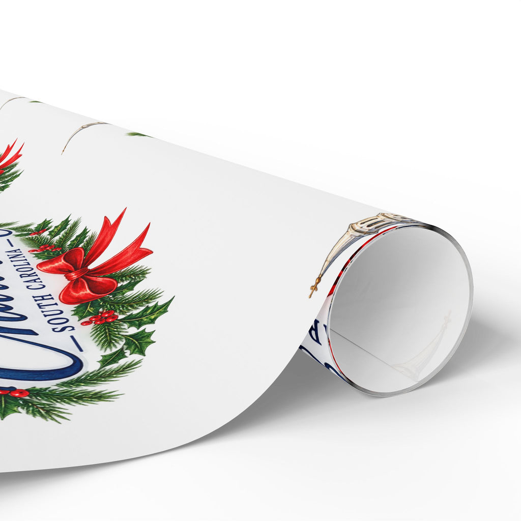Charleston Holiday Wreath Wrapping Paper